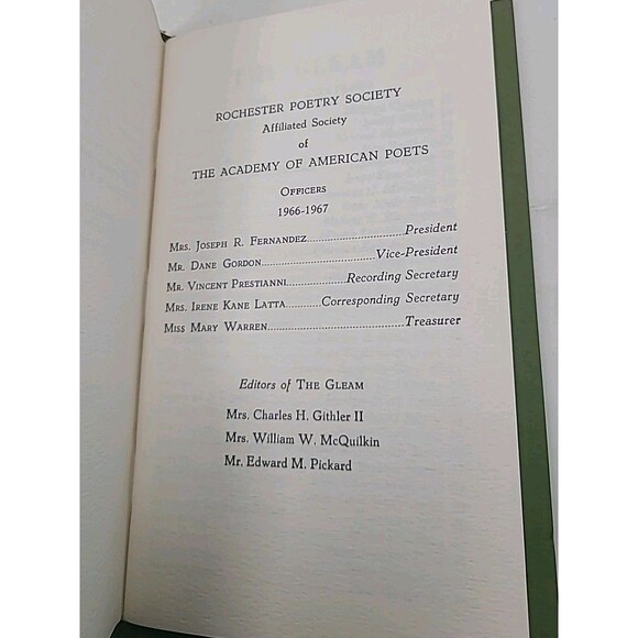 The Gleam Rochester Poetry Society 1966 - Picture 3 of 4